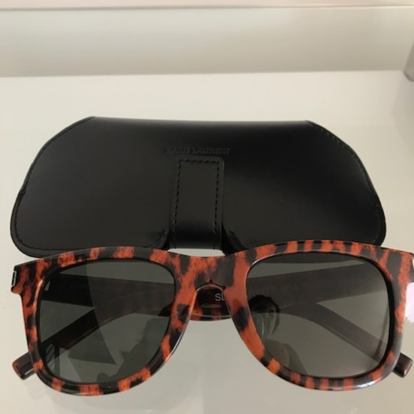 SAINT LAURENT Spotted Brown SL51PRINTS Sunglasses - Picture 6 of 8